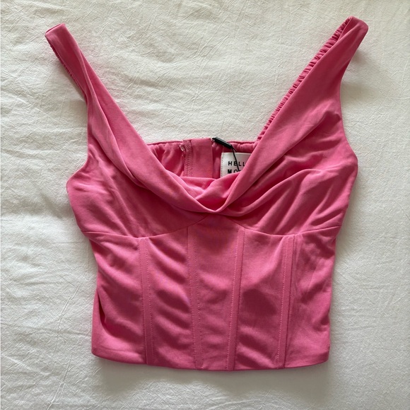 NWT Hello Molly Drinks with You crop top - Picture 2 of 6